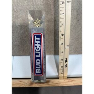 Vintage Bud Light Beer Tap Handle Triangular Lucite Acrylic Eagle Anheuser Busch